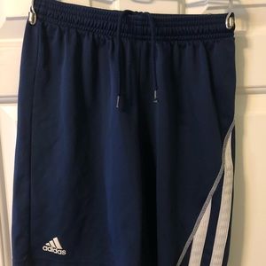 ⚽️Adidas Clima youth EUC shorts, navy, drawstring